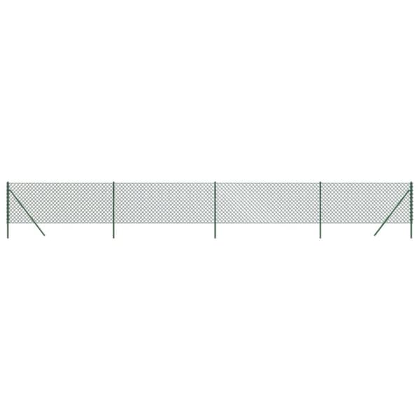 vidaXL trådegn 1x10 m grøn
