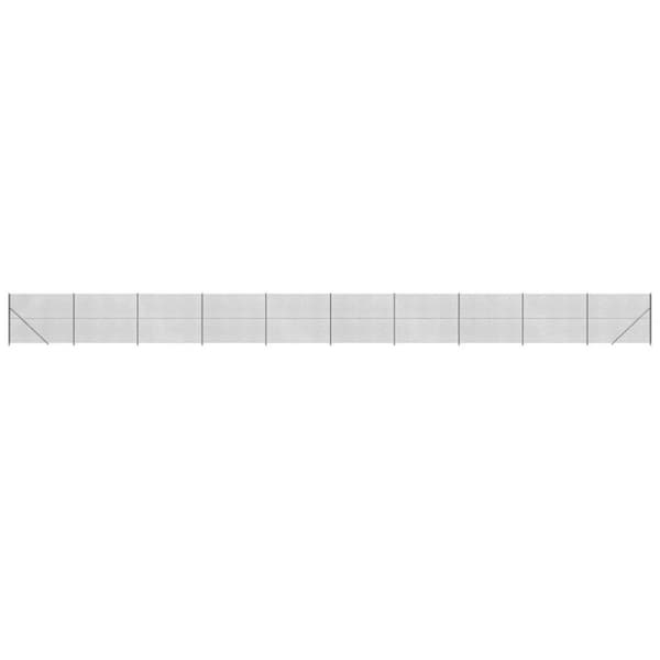 vidaXL trådhegn med flange 1,8x25 m antracitgrå