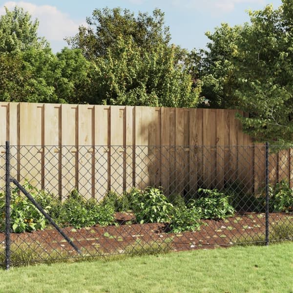 vidaXL trådhegn 1x25 m antracitgrå
