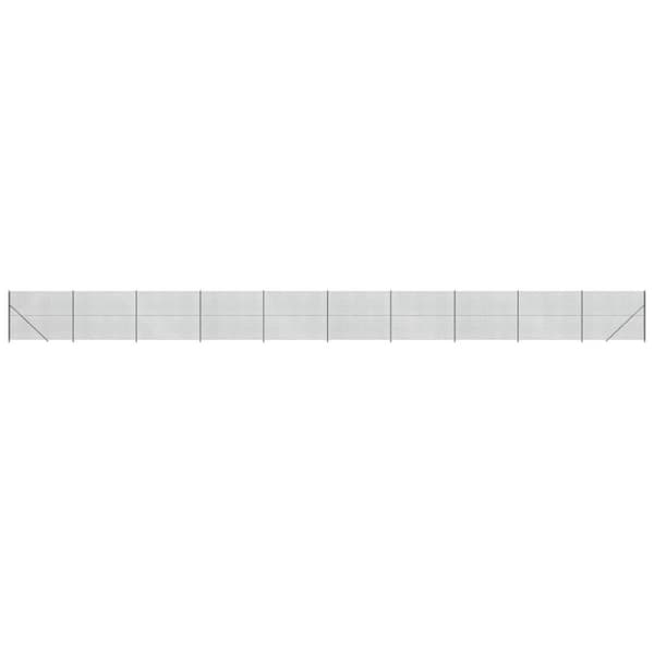 vidaXL trådhegn med flange 1,6x25 m antracitgrå