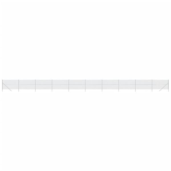 vidaXL Kjedegjerde sølv 1,6x25 m