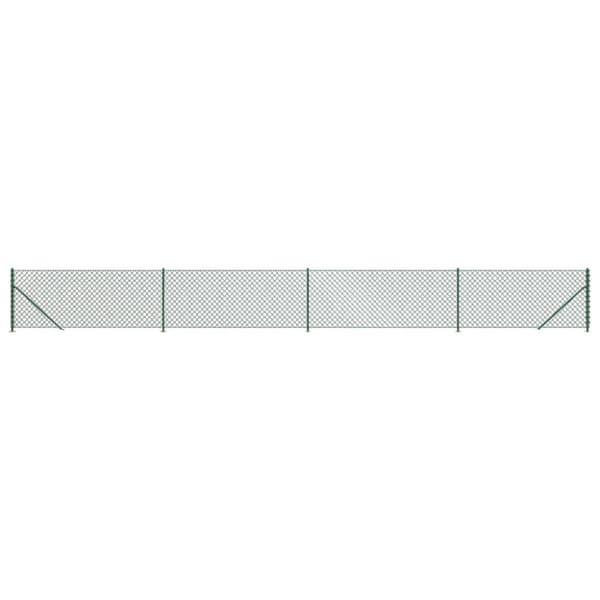 vidaXL Verkkoaita laipalla vihreä 1x10 m