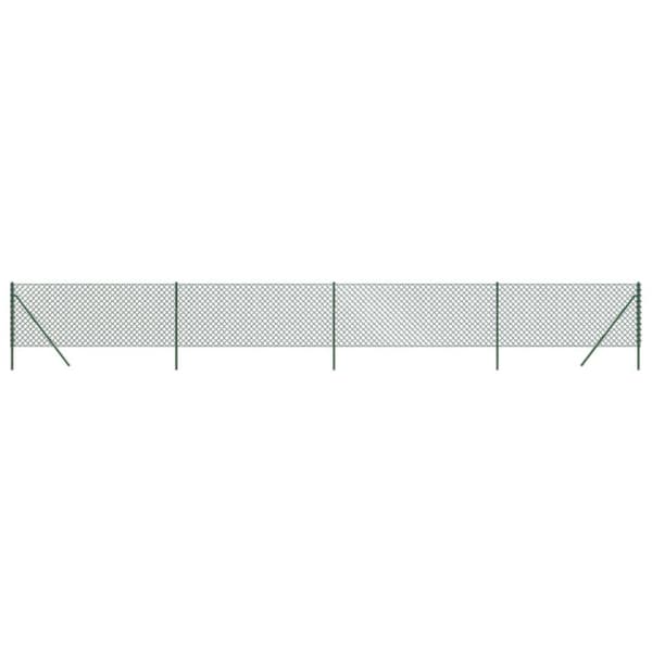 vidaXL trådegn 1,1x10 m grøn