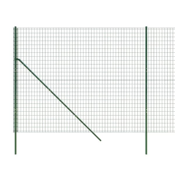 vidaXL Verkkoaita vihreä 1,8x25 m galvanoitu teräs