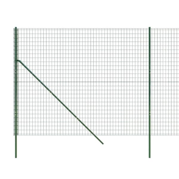 vidaXL trådhegn 2,2x25 m galvaniseret stål grøn