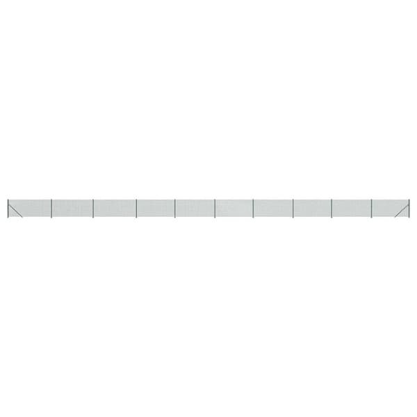 vidaXL trådhegn med flange 1,1x25 m grøn