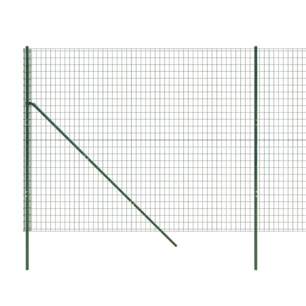 vidaXL trådhegn 1,8x10 m galvaniseret stål grøn
