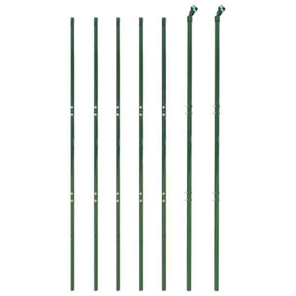 vidaXL trådhegn 1,8x10 m galvaniseret stål grøn