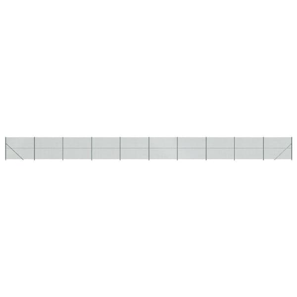 vidaXL Gunnebostängsel med stolpsko grön 1,8x25 m