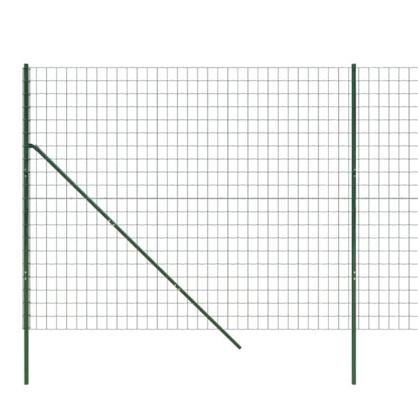 vidaXL Verkkoaita vihreä 1,8x25 m galvanoitu teräs