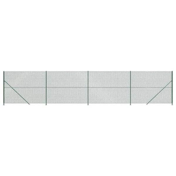 vidaXL trådhegn med flange 1,8x10 m grøn