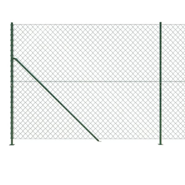 vidaXL Verkkoaita laipalla vihreä 2,2x10 m