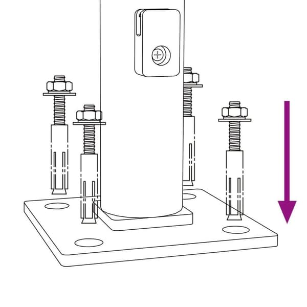 vidaXL trådhegn med flange 1,1x10 m grøn