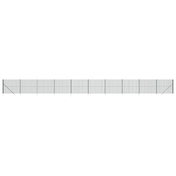 vidaXL Verkkoaita maapiikeillä vihreä 1,6x25 m