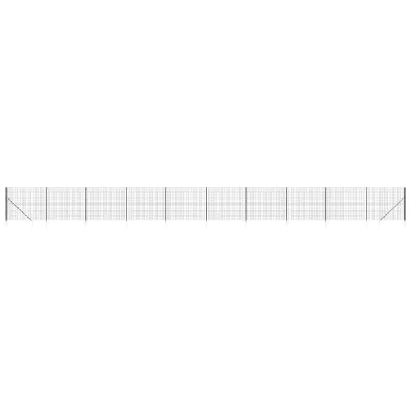 vidaXL Stängsel med markspett antracit 2,2x25 m