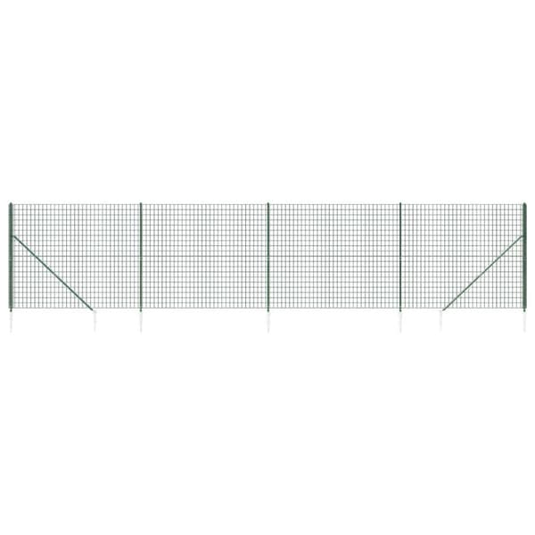 vidaXL Verkkoaita maapiikeillä vihreä 1,8x10 m