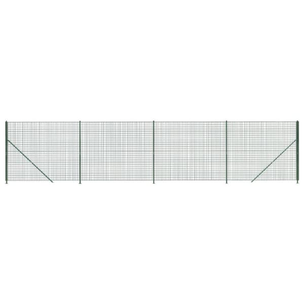 vidaXL Nettinggjerde med flens grønn 2,2x10 m
