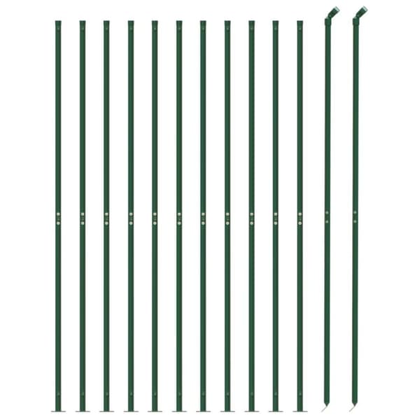vidaXL Verkkoaita laipalla vihreä 1,1x25 m