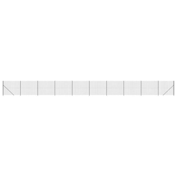 vidaXL trådhegn med flange 2x25 m antracitgrå