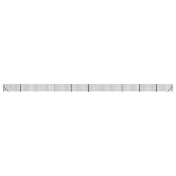 vidaXL trådhegn med flange 0,8x25 m grøn