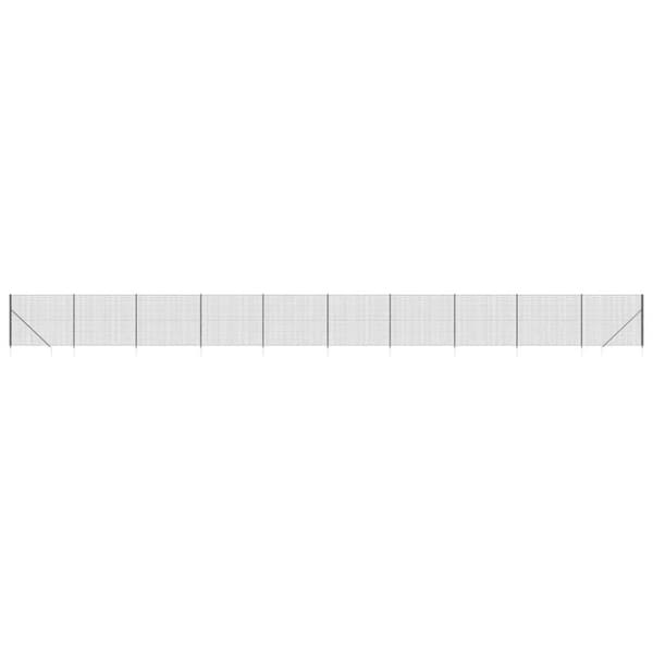 vidaXL Stängsel med markspett antracit 2,2x25 m