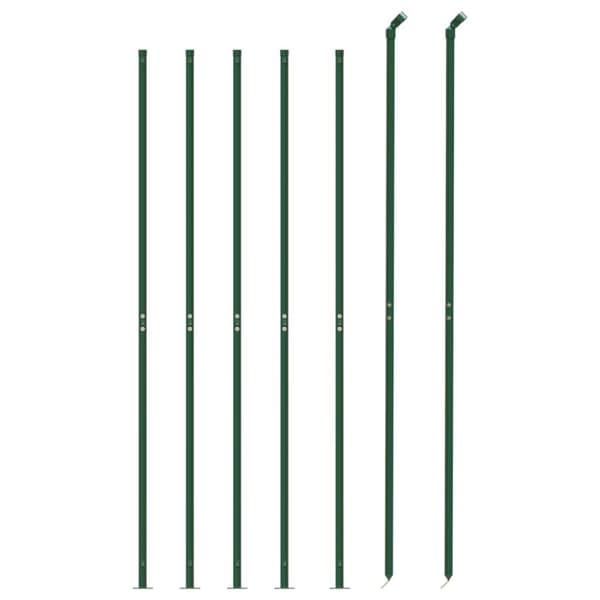 vidaXL trådhegn med flange 2,2x10 m grøn