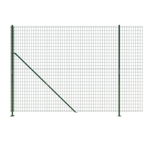 vidaXL Nettinggjerde med flens grønn 2x25 m