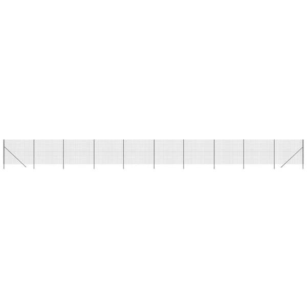 vidaXL trådhegn 1,6x25 m galvaniseret stål antracitgrå