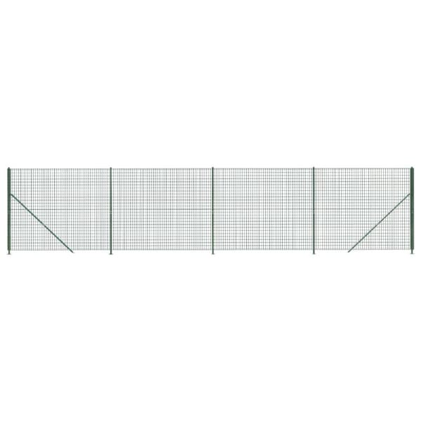 vidaXL Nettinggjerde med flens grønn 1,4x10 m