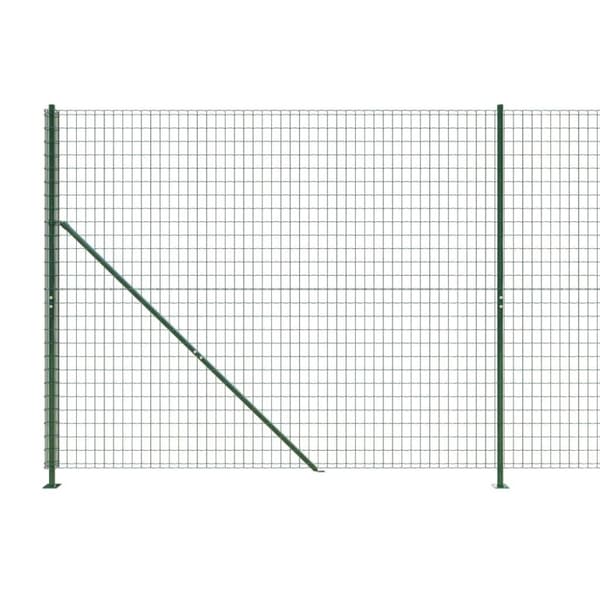 vidaXL Verkkoaita laipalla vihreä 1,4x10 m