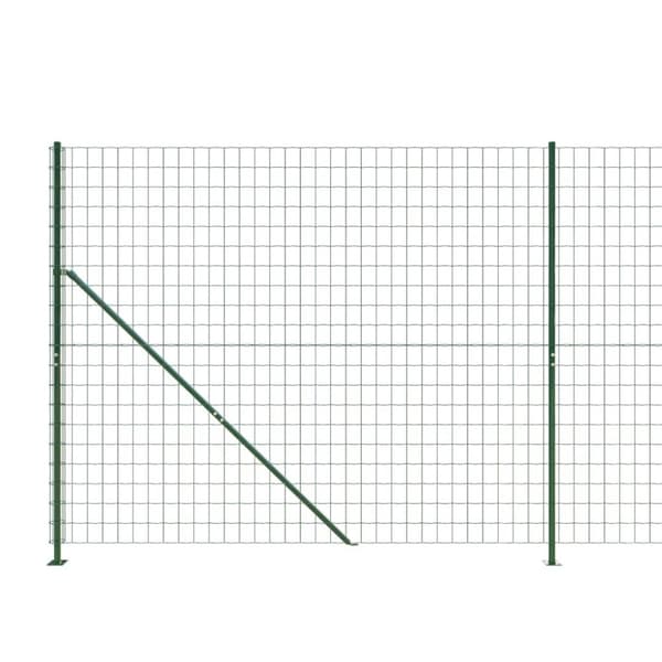 vidaXL Nettinggjerde med flens grønn 1,6x25 m