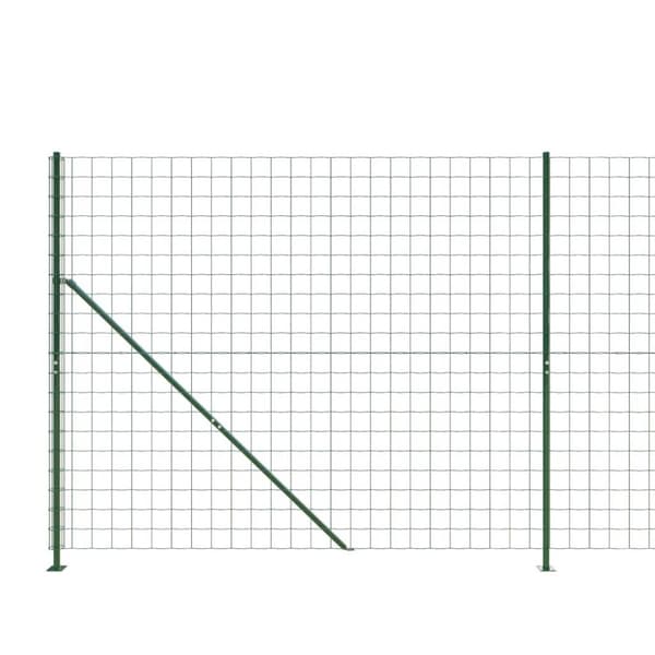 vidaXL trådhegn med flange 1,6x10 m grøn