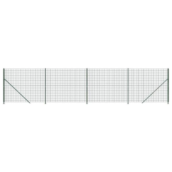 vidaXL trådhegn med flange 1,6x10 m grøn