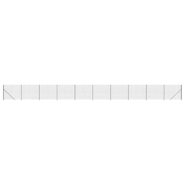 vidaXL Nettinggjerde med flens antrasitt 1,8x25 m
