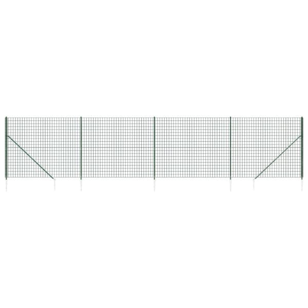 vidaXL Verkkoaita maapiikeillä vihreä 1,6x10 m