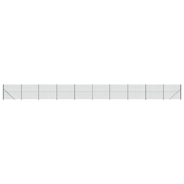 vidaXL Nettinggjerde med flens grønn 1,8x25 m