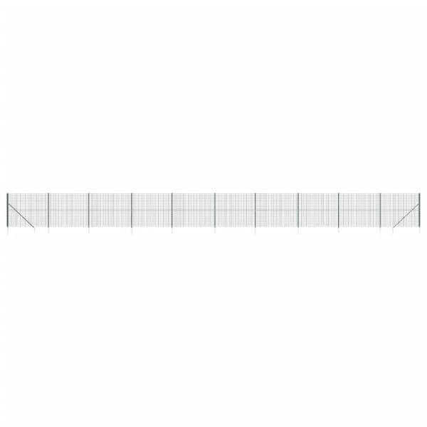 vidaXL Verkkoaita maapiikeillä vihreä 2x25 m