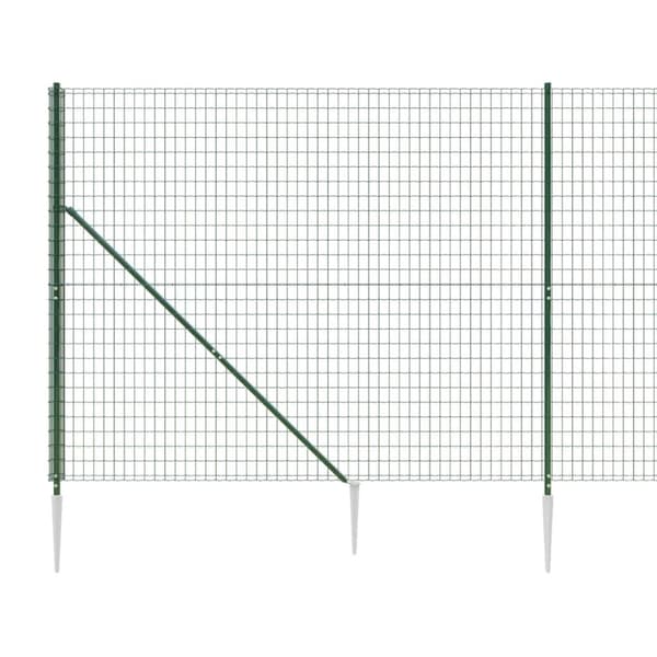 vidaXL Verkkoaita maapiikeillä vihreä 1,6x10 m