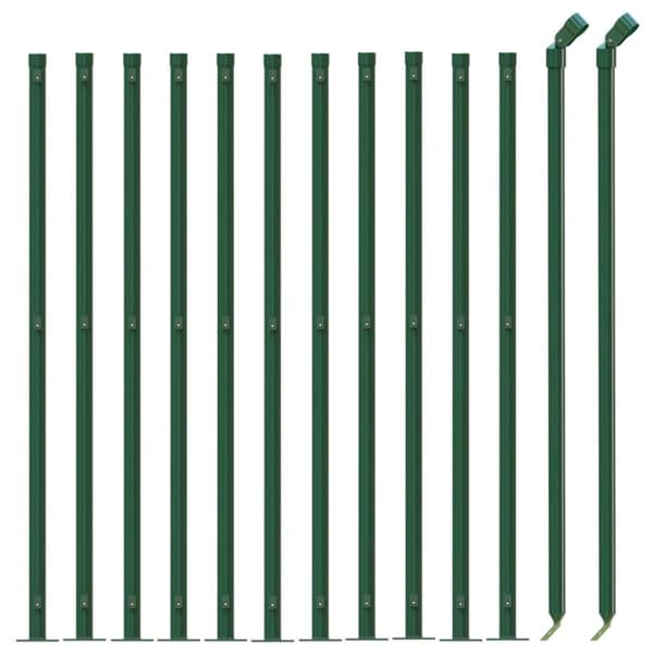 vidaXL Verkkoaita laipalla vihreä 1,1x25 m