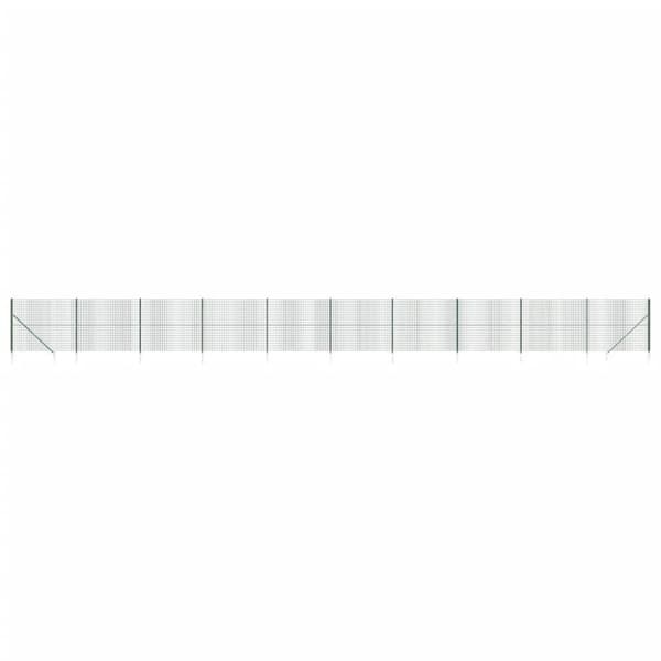 vidaXL Verkkoaita maapiikeillä vihreä 2,2x25 m