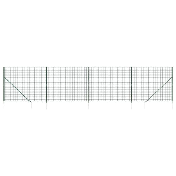 vidaXL trådhegn med jordspyd 1,8x10 m grøn