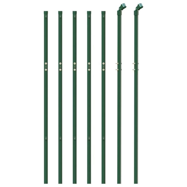 vidaXL trådhegn 0,8x10 m galvaniseret stål grøn