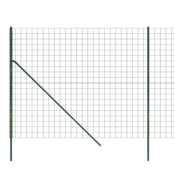 vidaXL trådhegn 2,2x10 m galvaniseret stål grøn