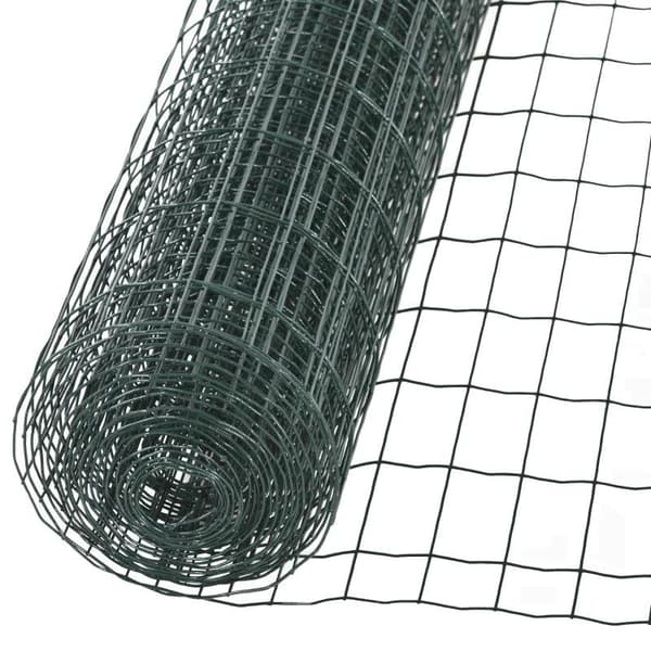 Rootz Chain Link Hegn - Trådnet Hundehegn - Fjerkræhegn - Fjerkræhegn - Hønsehegn - Hyrdehegn - Trådnet Havehegn - Voliere Trådhegn - Stål - Mørkegrøn