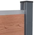 Miniatyrbilde 5 av 10: vidaXL Gjerdepanelsett brun 180x186 cm WPC