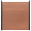 Miniatyrbild 4 av 10: vidaXL Staketpanel brun 353x186 cm WPC