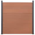 Miniatyrbilde 4 av 10: vidaXL Gjerdepanelsett brun 699x186 cm WPC