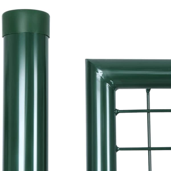 Rootz Garden Gate - Puutarhaportti pylvään kanssa - Metallinen puutarhaportti - Pieni puutarhaportti - Portti - Puutarhaportti lukolla - Vihreä - 200