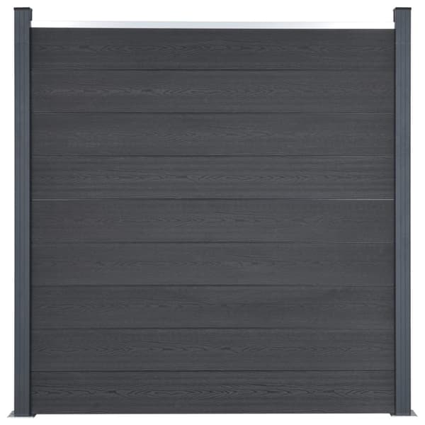 vidaXL hegnspanelsæt 526x186 cm WPC grå
