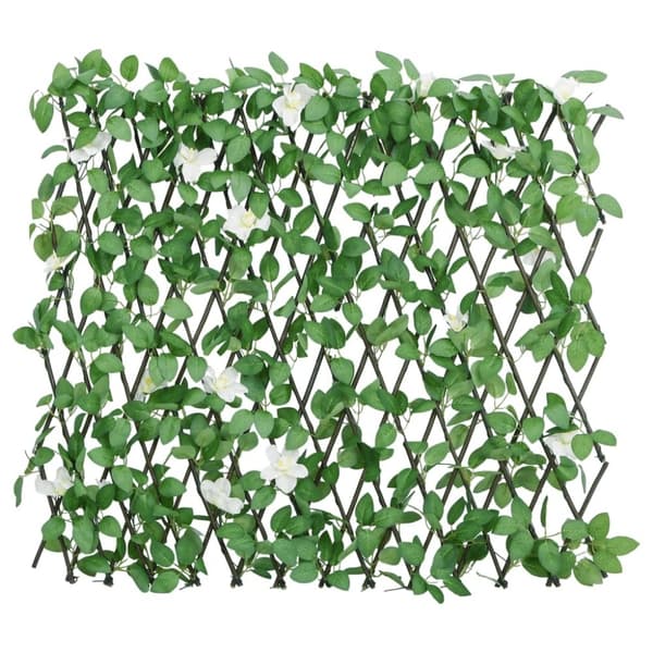 vidaXL Utvidbart espalier med kunstig eføy grønn 5 stk 186x30 cm